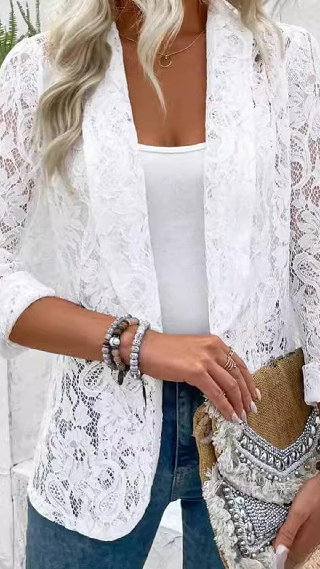 Blazer de encaje