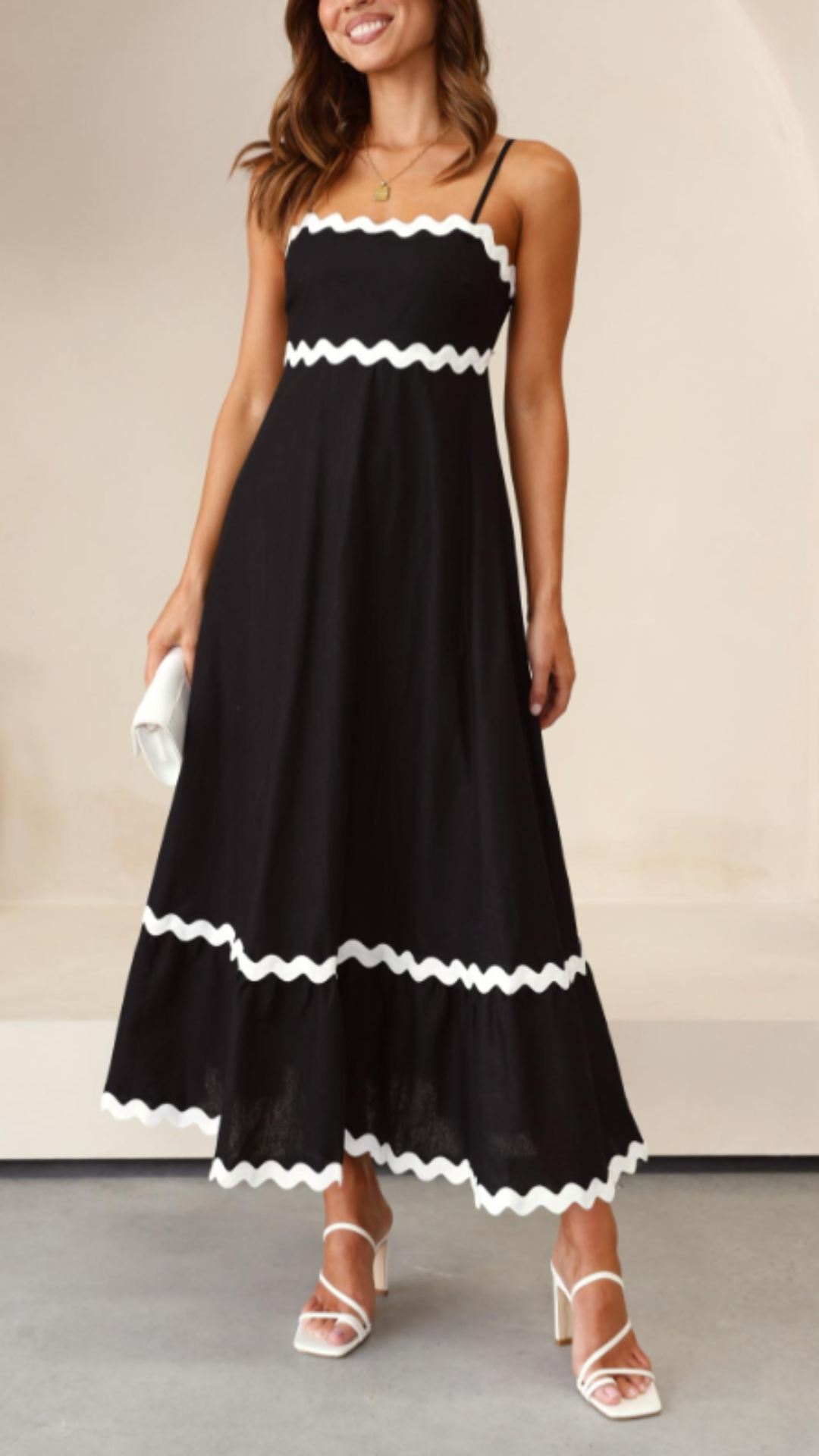 Vestido largo negro sofisticado de Ric Rac | Bella Brisa