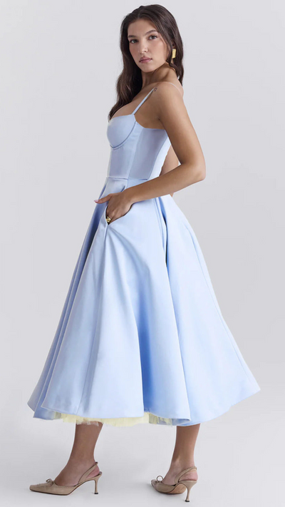 Mara Vestido largo con tirantes | Bella Brisa