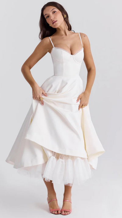 Mara Vestido largo con tirantes | Bella Brisa