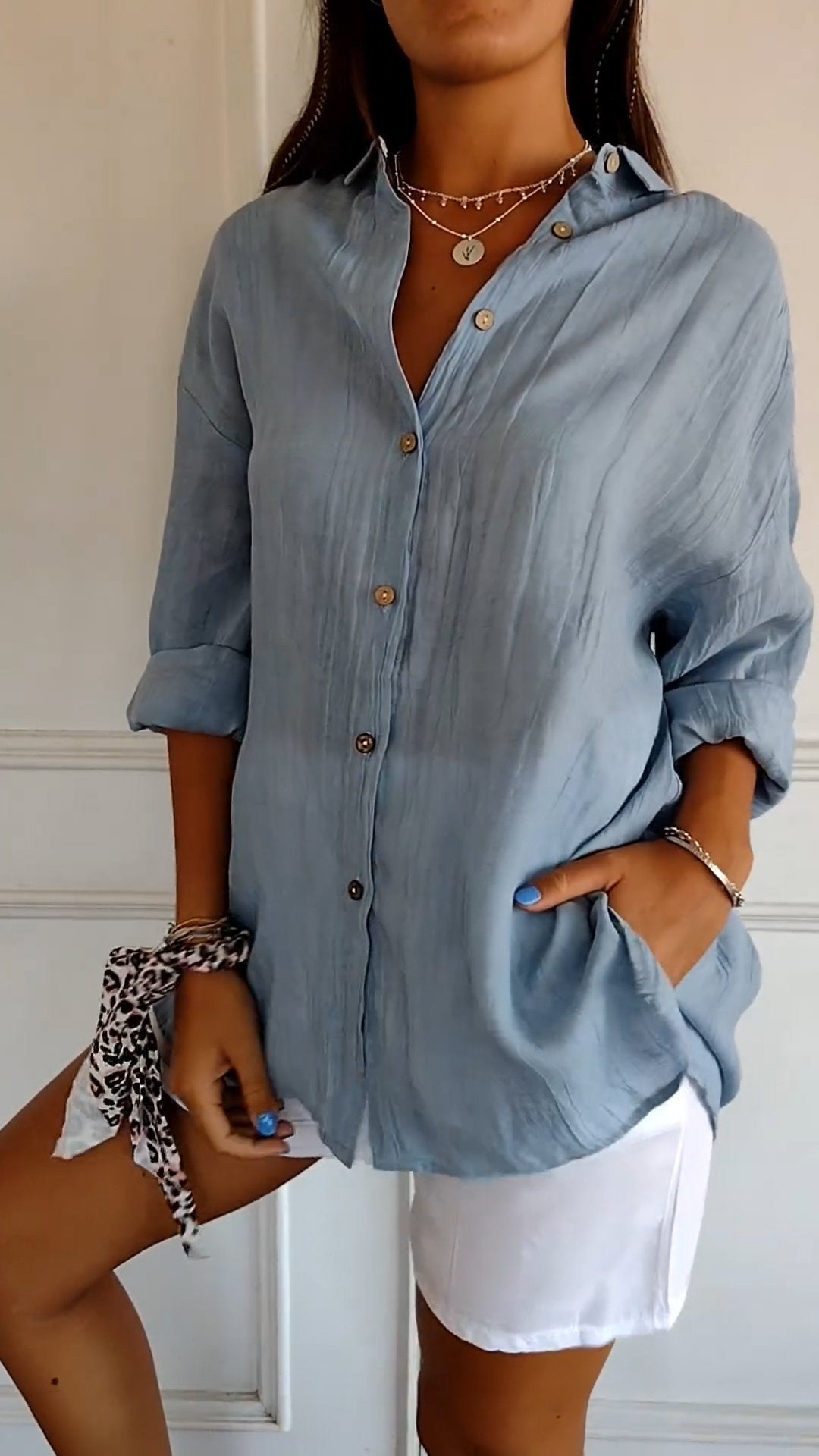 Camisa de corte ancho | Bella Brisa