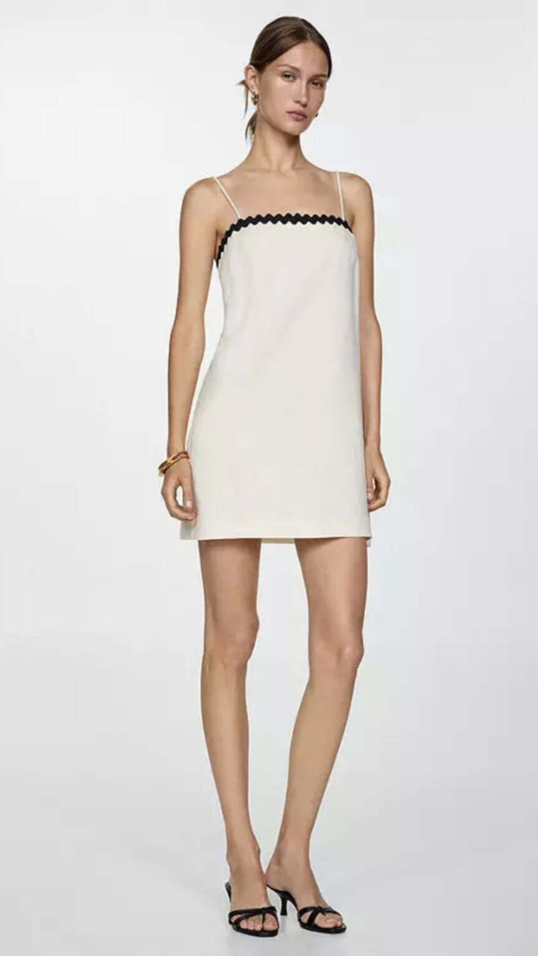 Elisa - Vestido mini casual blanco | Bella Brisa