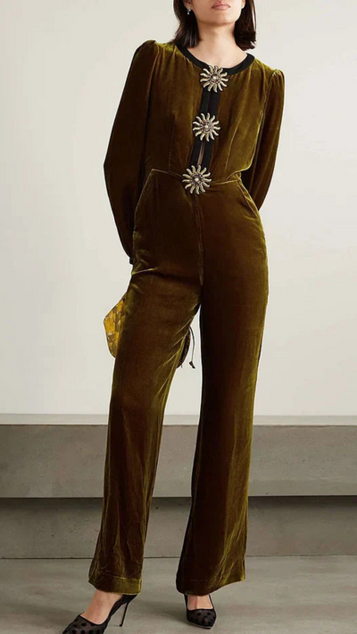 Conjunto de terciopelo Luna con detalle | Bella Brisa