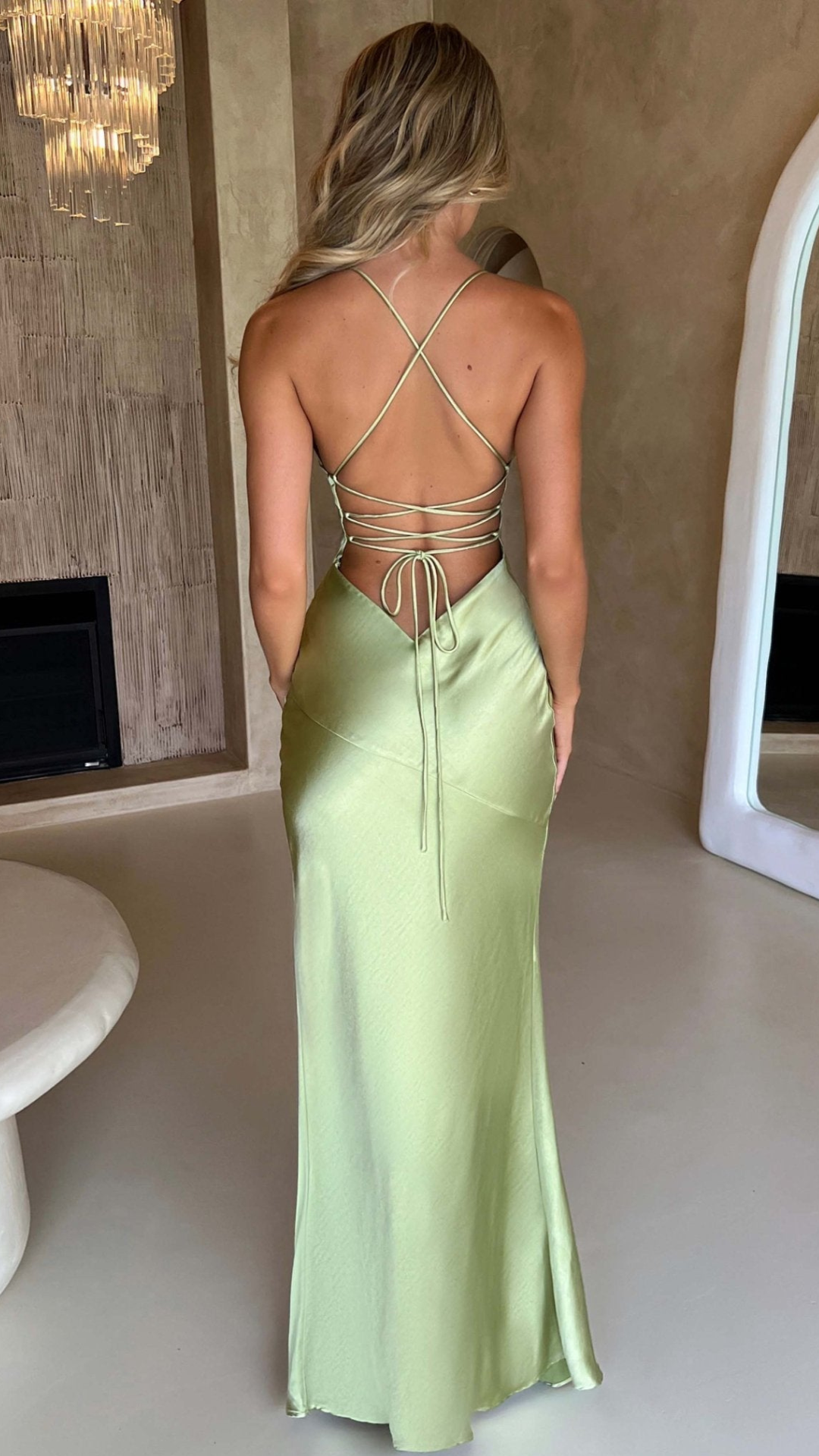 Vestido largo Salvia | Bella Brisa