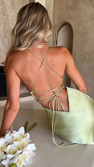 Vestido largo Salvia | Bella Brisa