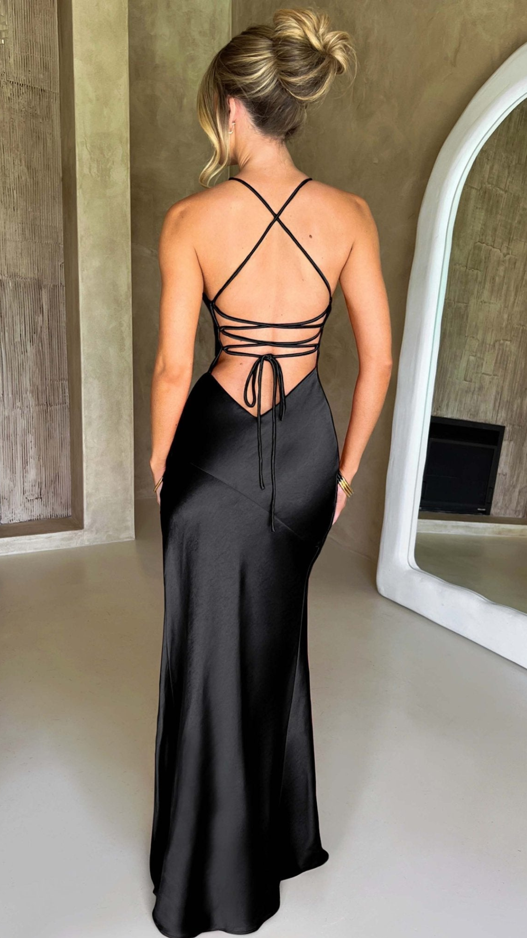 Vestido largo Negro | Bella Brisa
