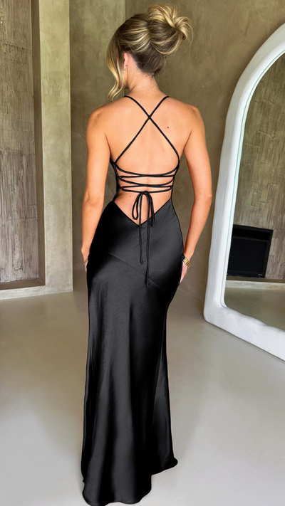 Vestido largo Negro | Bella Brisa