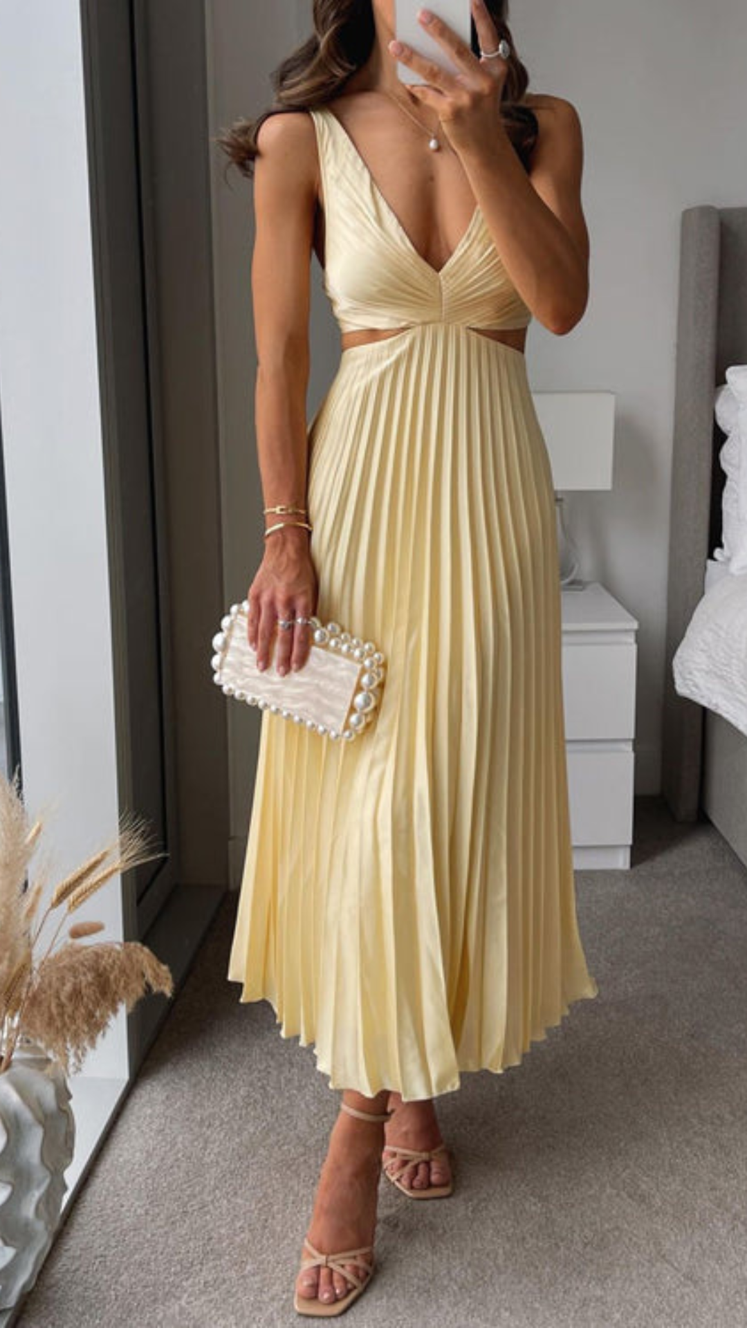 Gala  Vestido Largo Plisado | Bella Brisa