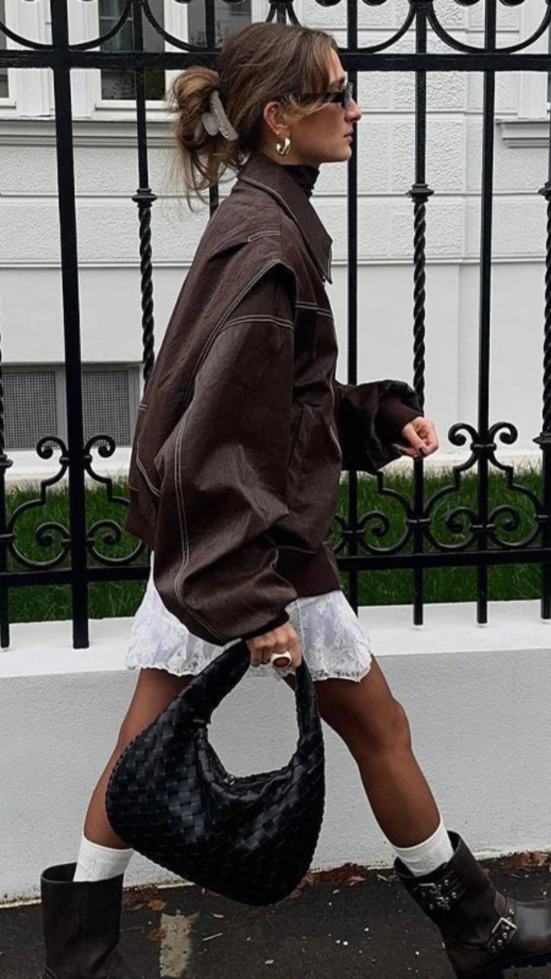 Chaqueta de Cuero Oversize | Bella Brisa