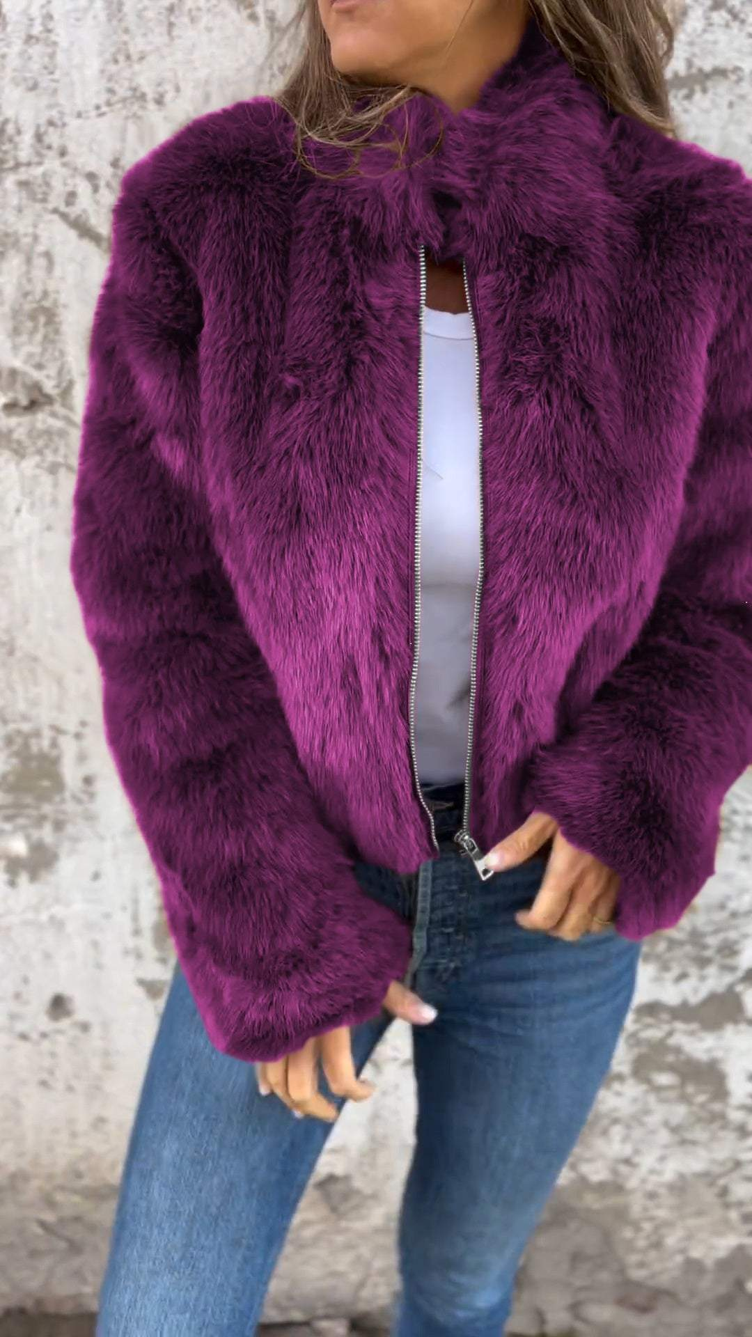 Chaqueta de faux fur | Bella Brisa