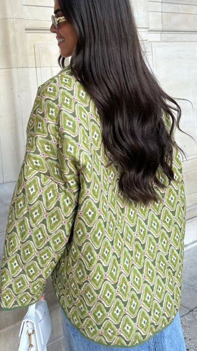 Abrigo abierto acolchado bohemio | Bella Brisa