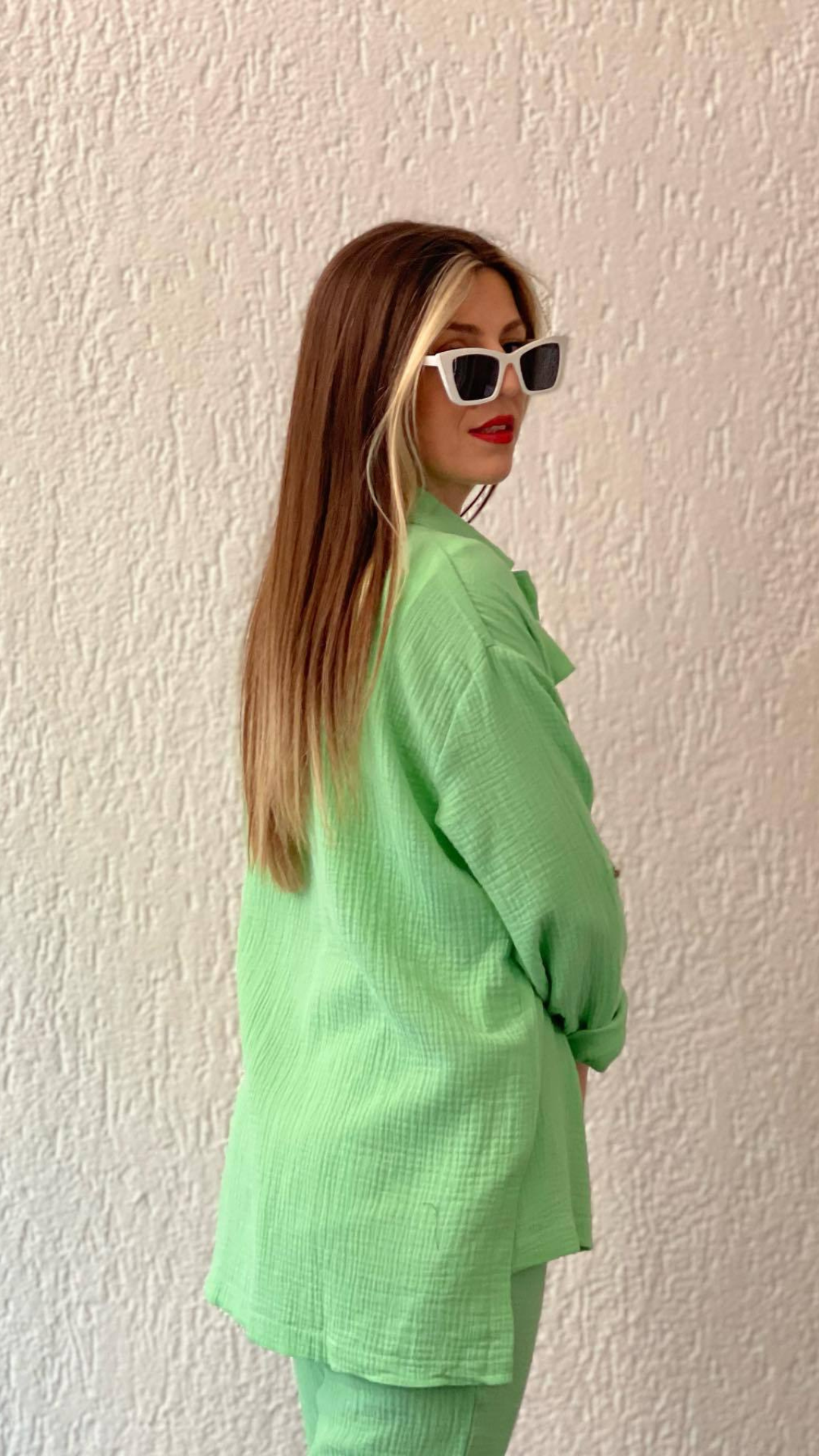 Conjunto de camisa y pantalón casual Ella | Bella Brisa