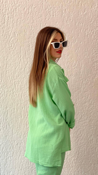 Conjunto de camisa y pantalón casual Ella | Bella Brisa