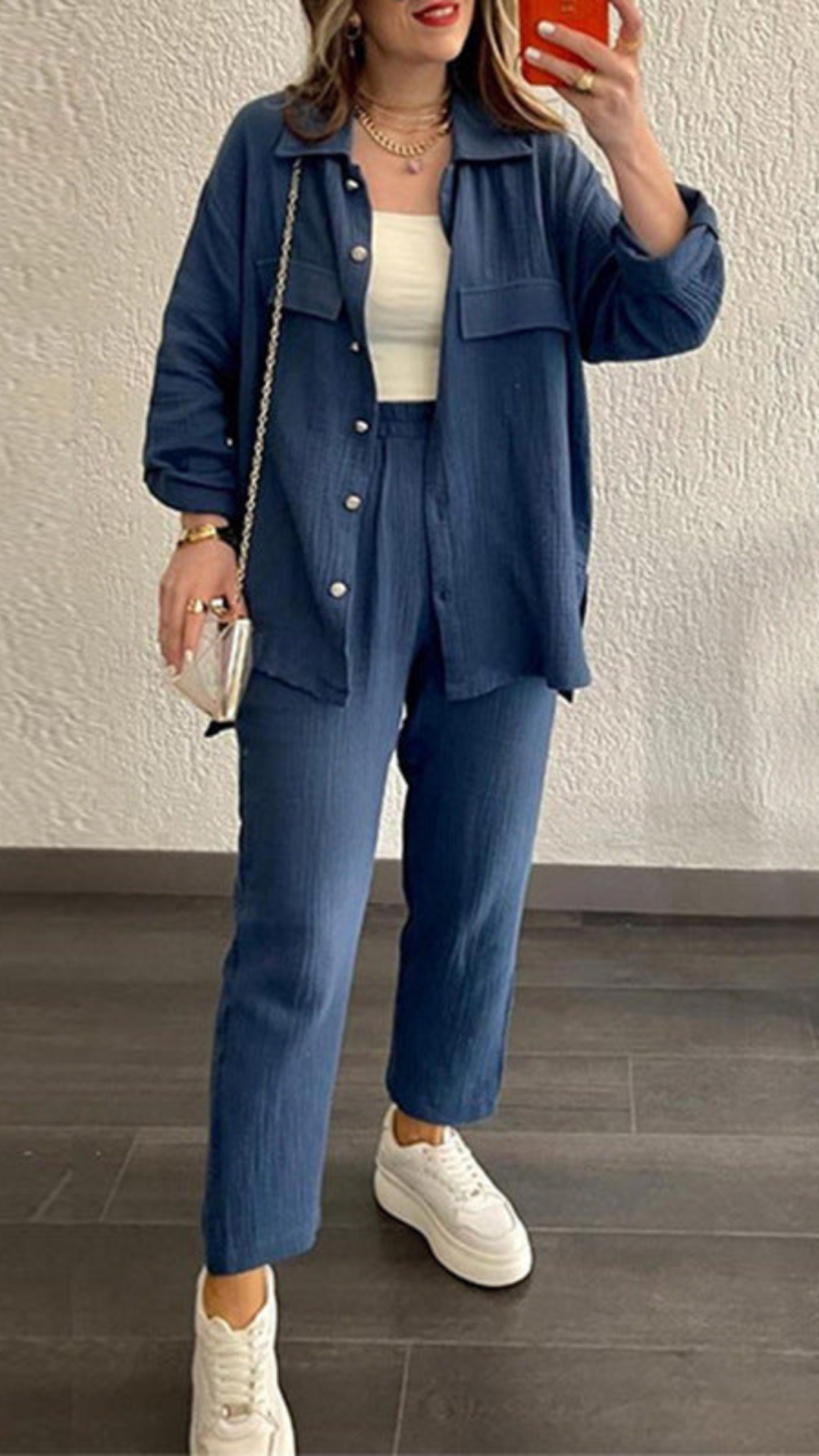 Conjunto de camisa y pantalón casual Ella | Bella Brisa