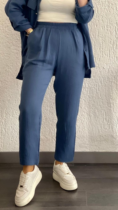 Conjunto de camisa y pantalón casual Ella | Bella Brisa
