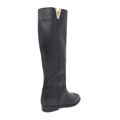 Bota alta Lauren detalle V en oro | Bella Brisa
